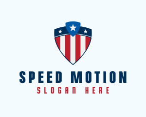 Stars & Stripes Shield logo design