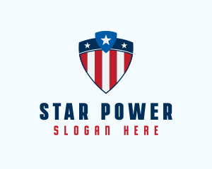 Stars & Stripes Shield logo design