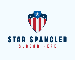 Stars & Stripes Shield logo design