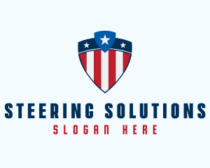 Stars & Stripes Shield logo design