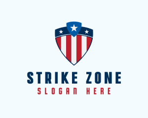 Stars & Stripes Shield logo design