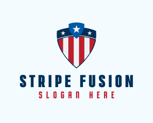 Stars & Stripes Shield logo design