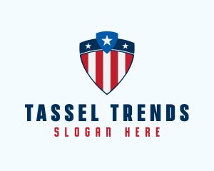 Stars & Stripes Shield logo design