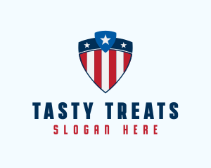 Stars & Stripes Shield logo design