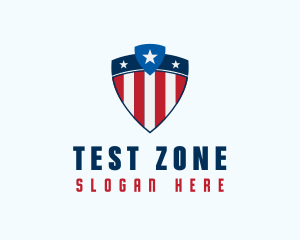 Stars & Stripes Shield logo design