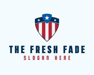 Stars & Stripes Shield logo design