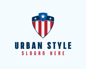 Stars & Stripes Shield logo design