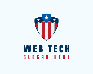 Stars & Stripes Shield logo design