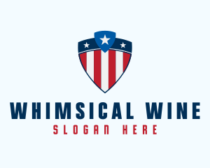 Stars & Stripes Shield logo design