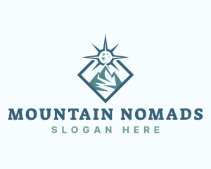 Mountain Expedition Compass logo design