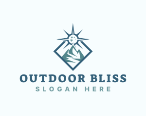 Mountain Expedition Compass logo design