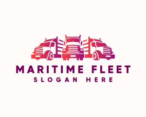 Freight Truck Fleet logo design