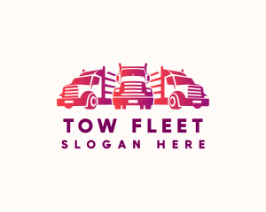 Freight Truck Fleet logo design