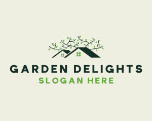 Greenhouse Plant Landscaping  logo design