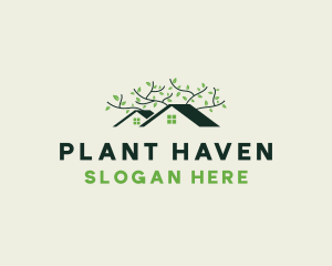 Greenhouse Plant Landscaping  logo design