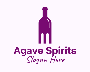 Liquor Bottle Distillery logo design