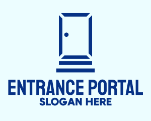 Blue Door Entry logo design