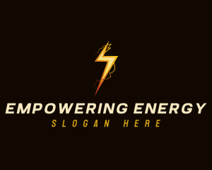 Electric Lightning Power logo design