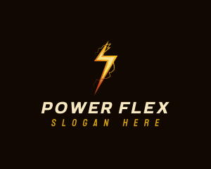 Electric Lightning Power logo design