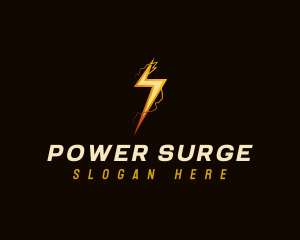 Electric Lightning Power logo design