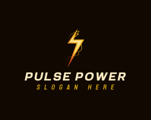 Electric Lightning Power logo design