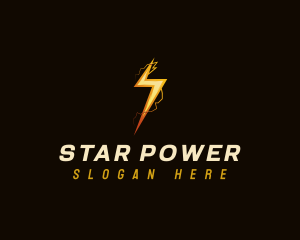 Electric Lightning Power logo design