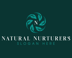 Leaf Natural Meditation logo design