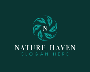 Leaf Natural Meditation logo design