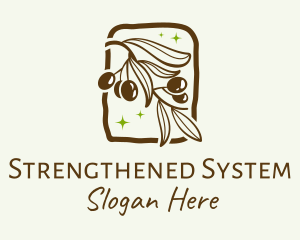 Brown Olive Branch logo design