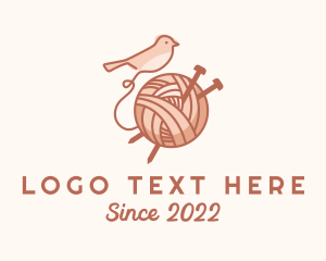 Sparrow Yarn Embroidery logo design