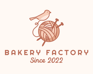 Sparrow Yarn Embroidery logo design