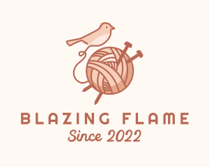 Sparrow Yarn Embroidery logo design