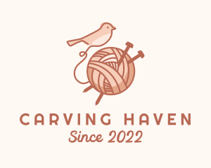 Sparrow Yarn Embroidery logo design