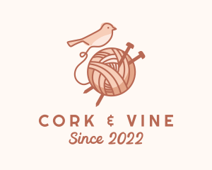 Sparrow Yarn Embroidery logo design