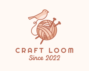 Sparrow Yarn Embroidery logo design