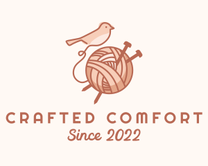 Sparrow Yarn Embroidery logo design