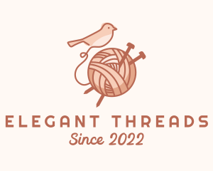 Sparrow Yarn Embroidery logo design