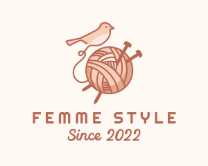 Sparrow Yarn Embroidery logo design