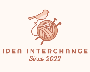 Sparrow Yarn Embroidery logo design