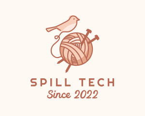 Sparrow Yarn Embroidery logo design