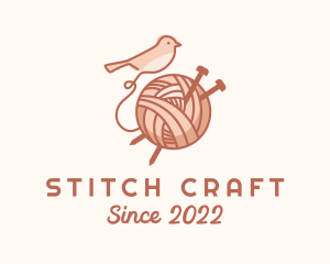 Sparrow Yarn Embroidery logo design