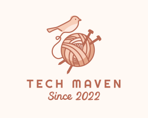 Sparrow Yarn Embroidery logo design