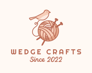 Sparrow Yarn Embroidery logo design