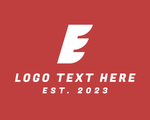 Italic Letter E Wing logo