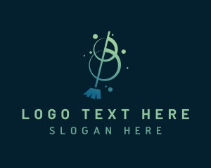 Clean - Clean Broom Cleaning logo design