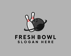 Bowling Pin Sport logo design