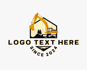 Digger Backhoe Excavator logo