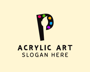 Letter P Painter  logo