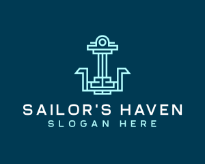 Anchor Nautical Sailor logo design