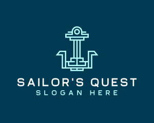 Anchor Nautical Sailor logo design